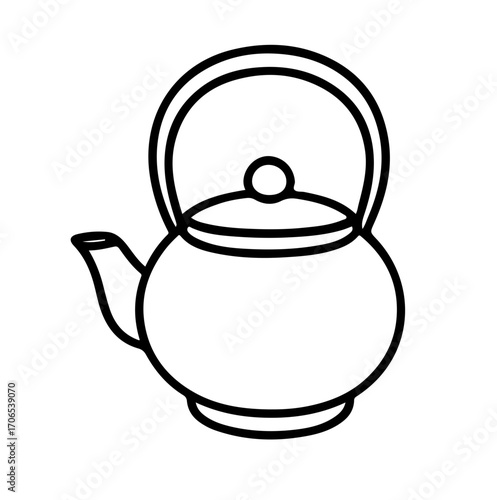 teapot illusration svg vector line