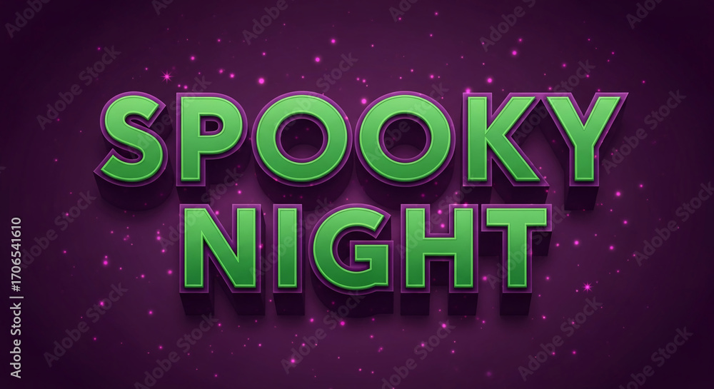 Fototapeta premium Green 3D text