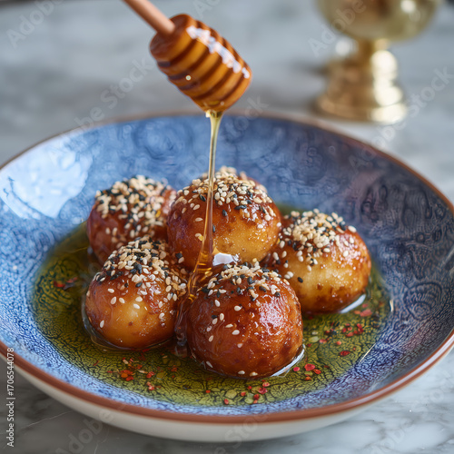 turkish lokma fried dough balls