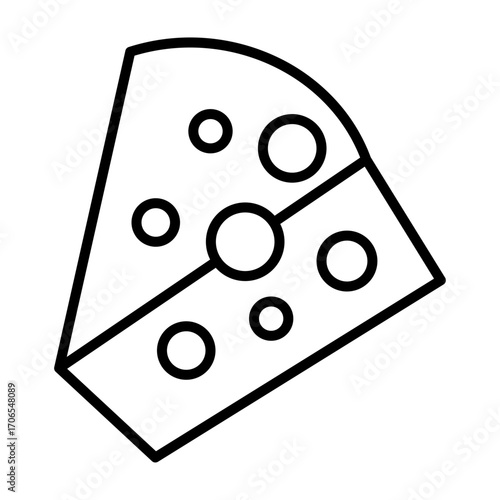 Cheesevector line icon design