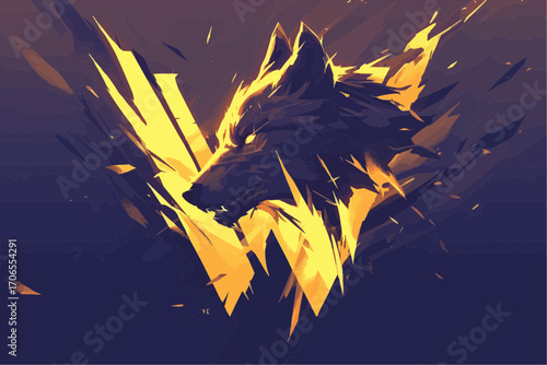 wolf vector illustration