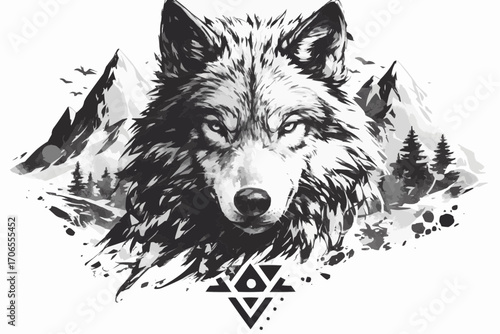 wolf vector illustration