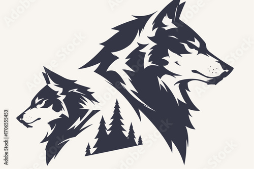 wolf vector illustration