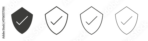 Safe icon outline vector. Thin linear logo