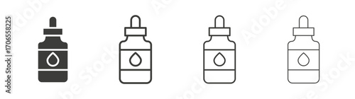 Essential oils icon outline vector. Thin linear logo