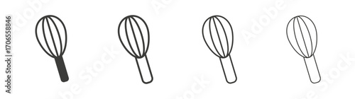 Beater icon outline vector. Thin linear logo