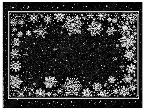 Snowflake Winter Frame