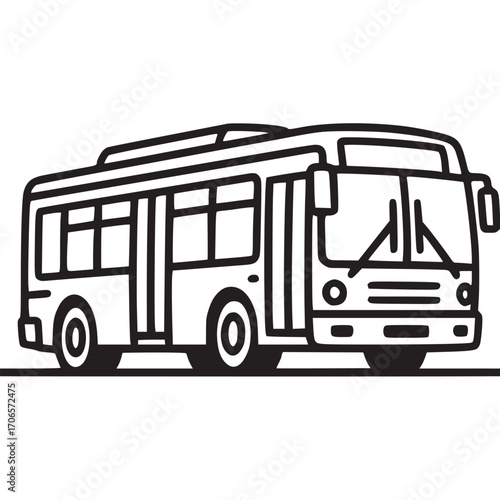 Illustration of a bus the bus is a common mode of transportation for people in cities and towns it is a large vehicle that can carry many passengers the bus is a symbol of public transportation
