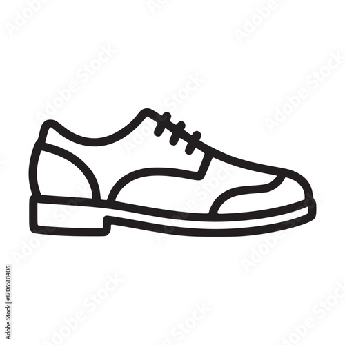 Vector art of classic leather shoe, a timeless footwear choice that combines comfort and style, perfect for completing any formal or semiformal outfit with a touch of elegance
