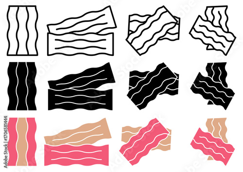 Bacon icon glyph and line style pack