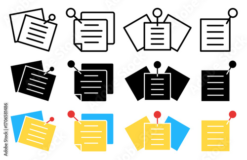 Adhesive tape icon glyph and line style pack