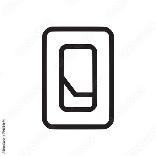 Illustration of a light switch, commonly used to control lighting in homes and buildings, representing electricity, energy, and the convenience of modern technology