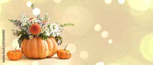 Beautiful autumn bouquet wi...
