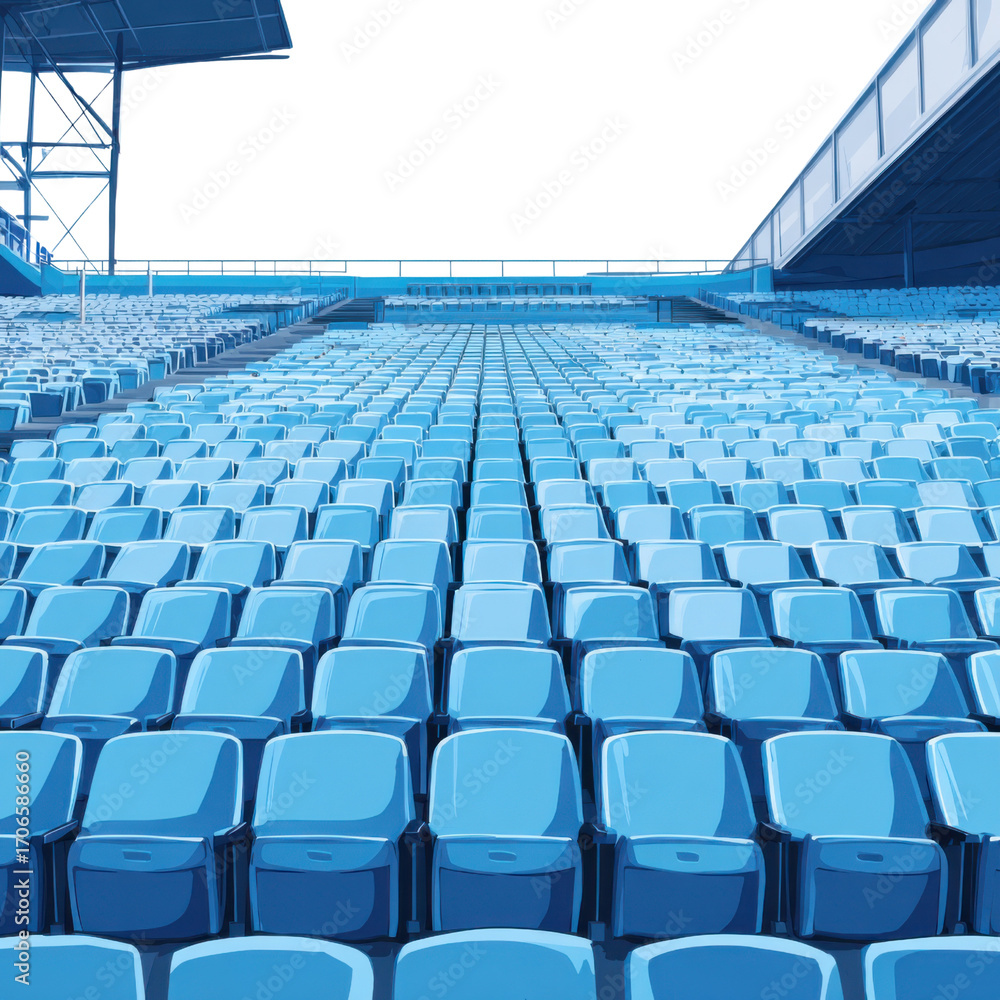 Fototapeta premium blue stadium seats