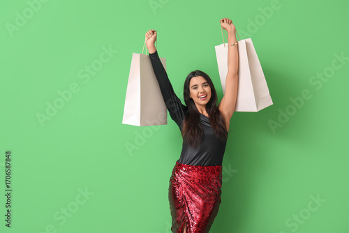 Happy beautiful young woman...