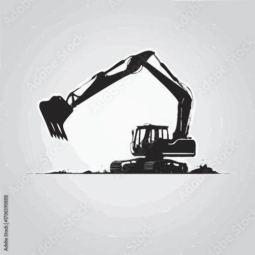 excavator vector 