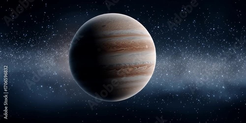 Planet Jupiter in space - large planet astronomy concept