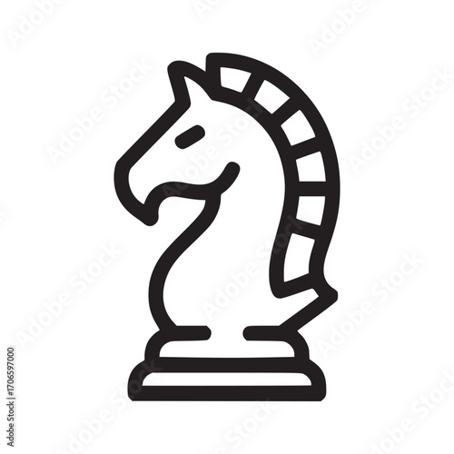 Illustration of a chess knight the chess knight is a symbol of strategy, tactics, and planning it can be used to represent a variety of concepts, such as business, marketing, and education