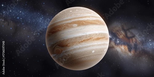 Planet Jupiter in space - large planet astronomy concept