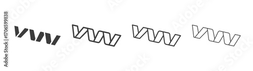 Protein vector icon set in black and white color.