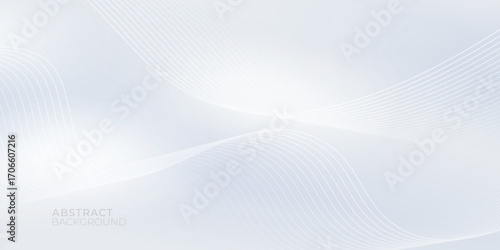 Abstract gray and white wave and line pattern. Modern wave, Vector Illustration