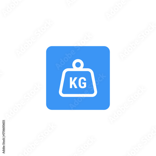 kilogram outline icon or kilogram button icon vector isolated. Best kilogram icon for apps, websites, or about kilogram product design.