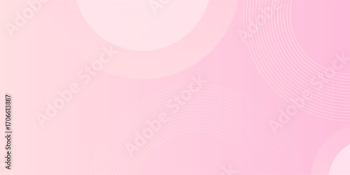 Abstract pastel pink background with circles pink shapes.