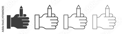 Self expression icons set vectors graphic designs