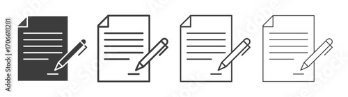 Form icons set vectors graphic designs