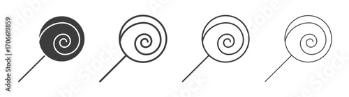 Candy icons set vectors graphic designs