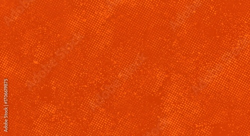 Halftone abstract design in warm terracotta orange