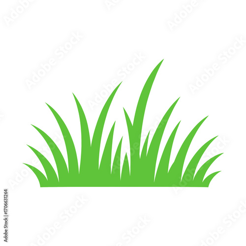 green grass blades icon representing foliage, greenery, and natural landscape