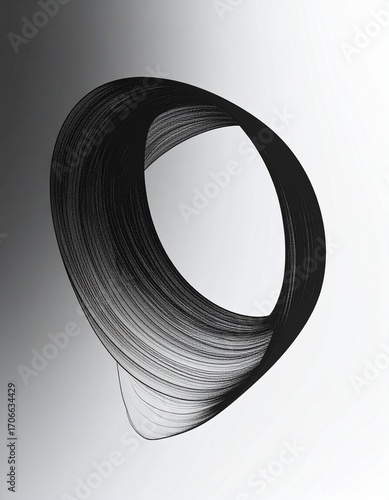 Monochrome Fluid Abstract