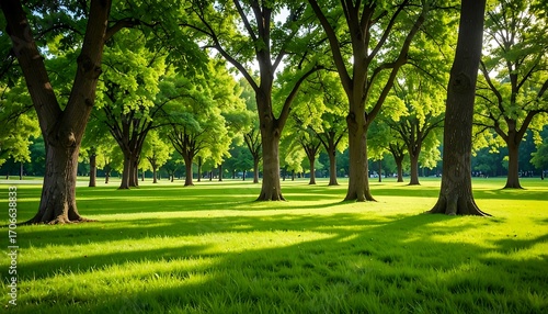 Fototapeta Naklejka Na Ścianę i Meble -  Lush parkland scene (1)