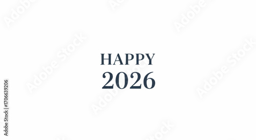 Happy new year 2026 happy new year greetings for the year of 2026 celebration and festive wishes for a joyful holiday season vector