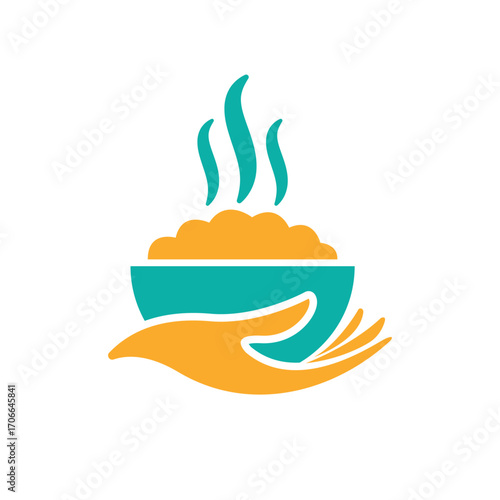 chef cook abstract logo modern style