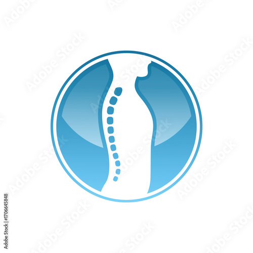 chiropractic abstract logo modern style