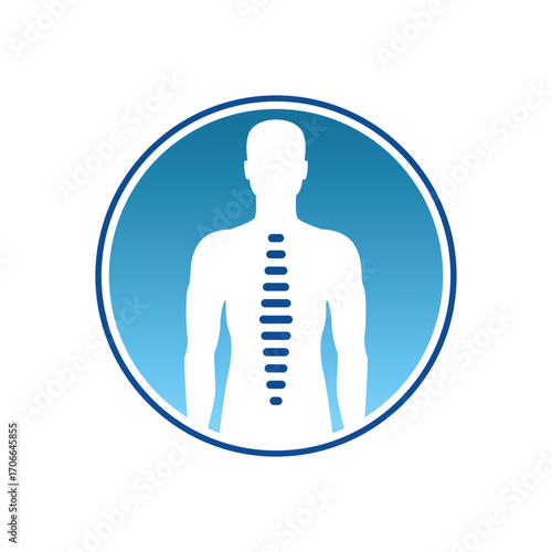 chiropractic abstract logo modern style