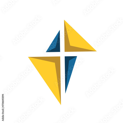 church abstract logo modern style