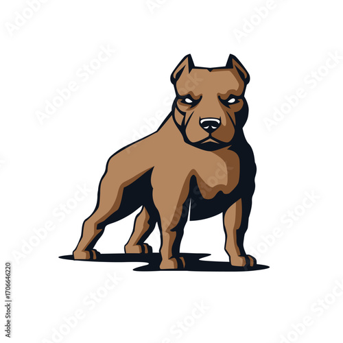 dog animal abstract logo modern style