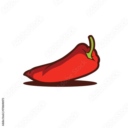 hot pepper abstract logo modern style