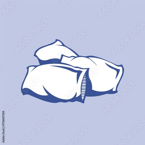 pillow abstract logo modern style
