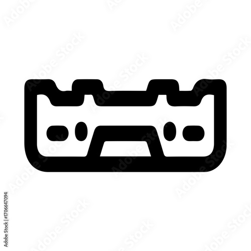 Car bumper icon