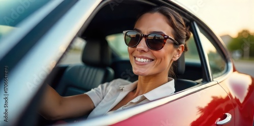 Stylish sunglasses reflected in a sleek, modern car; a summer fashion statement Perfect for travel, luxury, and lifestyle imagery , trendy, protection