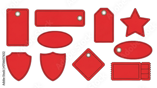 Discount Tags Vector Illustration Marketing and Promotion Labels Banners AI EPS PNG