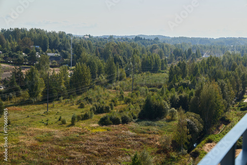 A breathtaking and picturesque scenic landscape view showcasing lush greenery and rolling hills