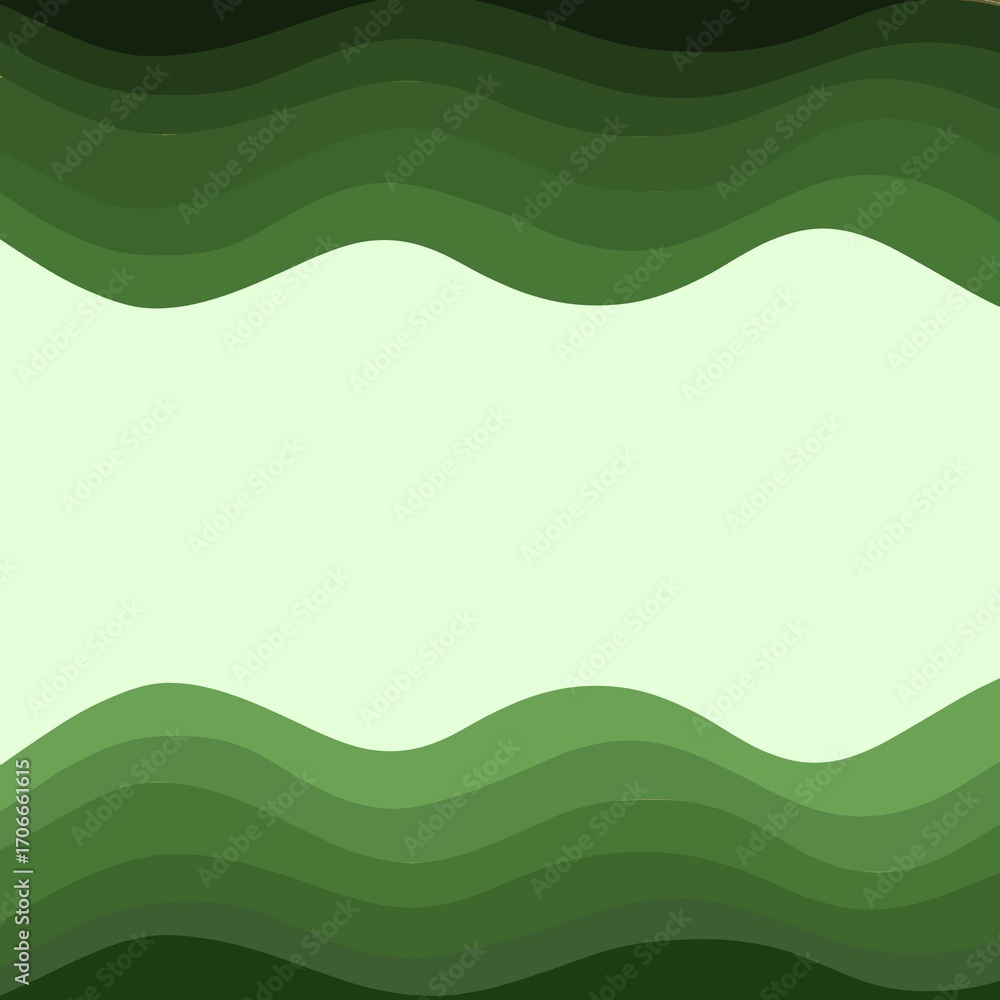 Fototapeta premium green wavy background. wavy design for presentation. Abstract wavy color gradient.
