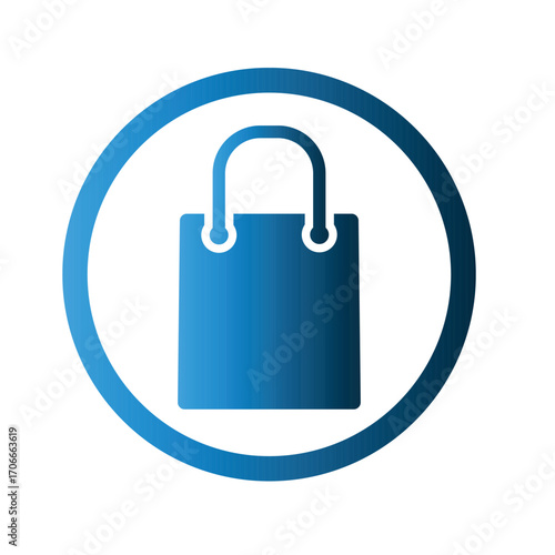 Shopping bag icon template