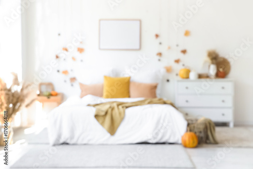 Blurred view of light bedro...