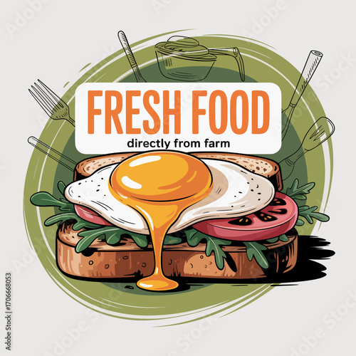This image presents a delectable slice of toast topped with a perfectly cooked sunny-side-up egg, symbolizing nourishing breakfasts and simple pleasures in life.